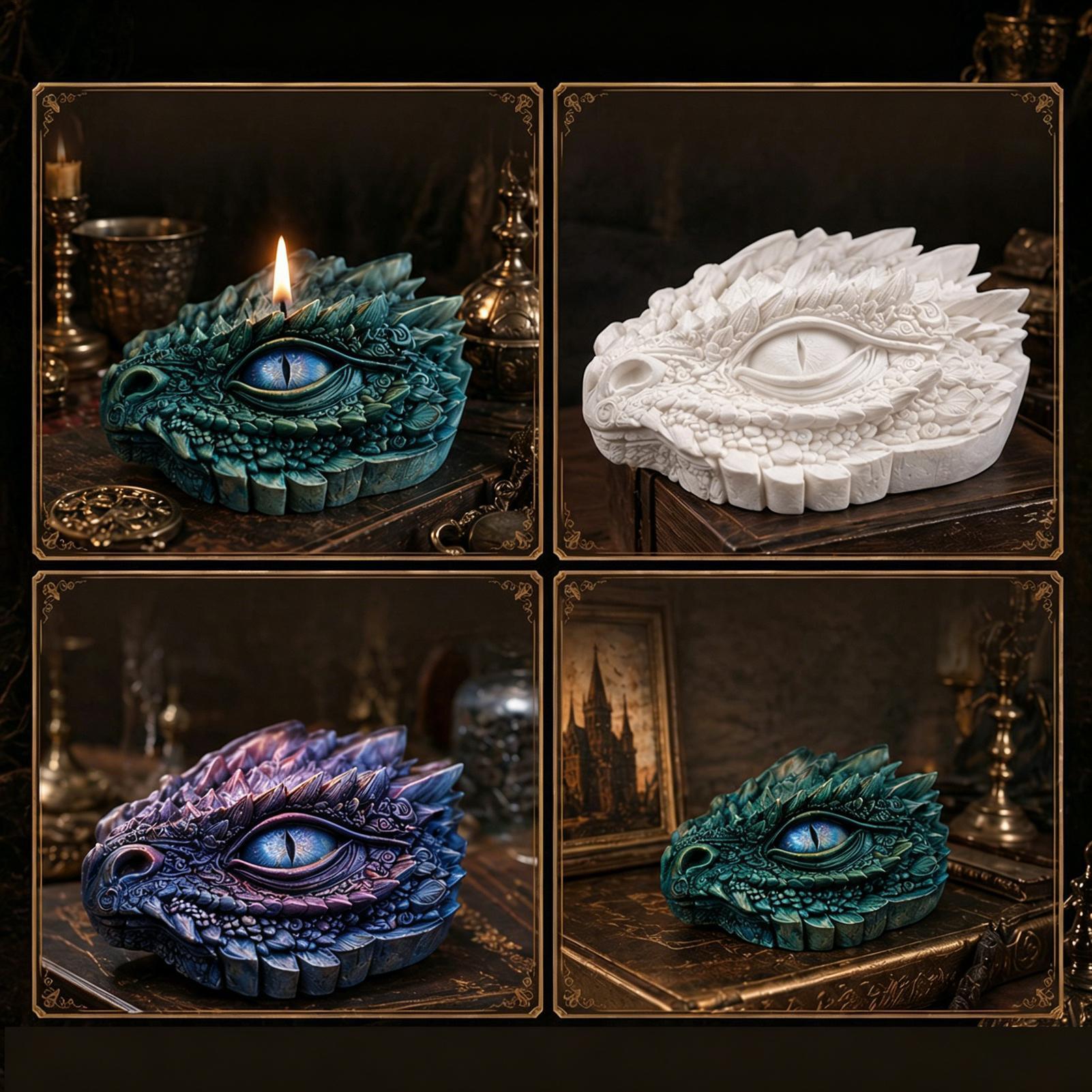 Candle Making For Beginners - Molde de silicona Ojo de Dragón
