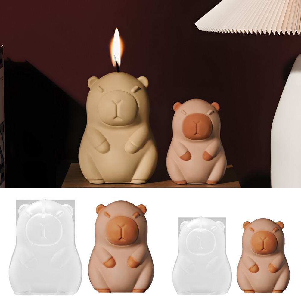 Candle Making Wax Melter - Vela aromática de capibara de pie,