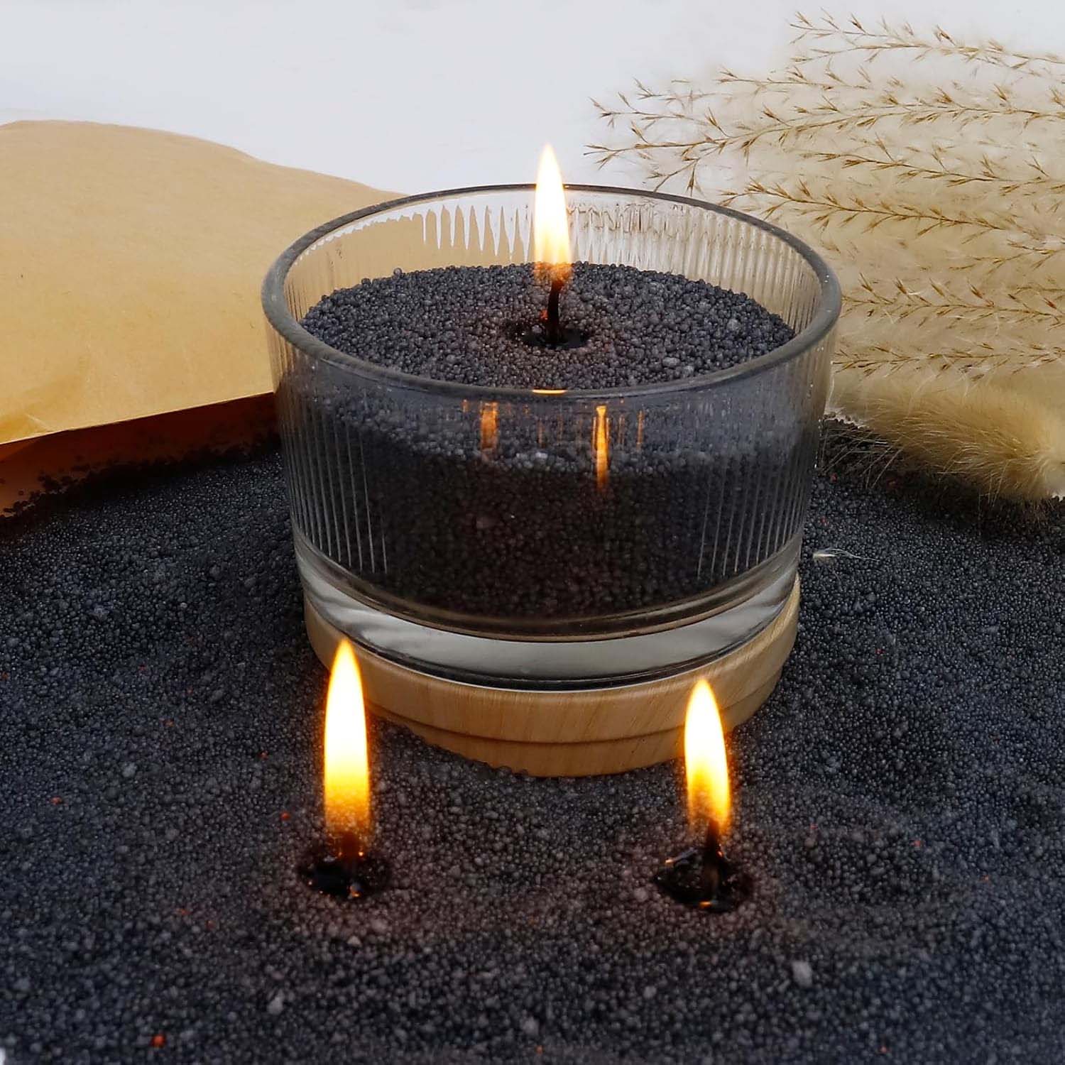 Candle Making Wax Melter - Arena Negra para Velas con Mecha,