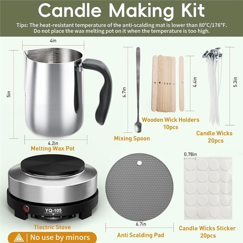 Kit para hacer velas A96K con  - Candle Making For Beginners reseña y precio