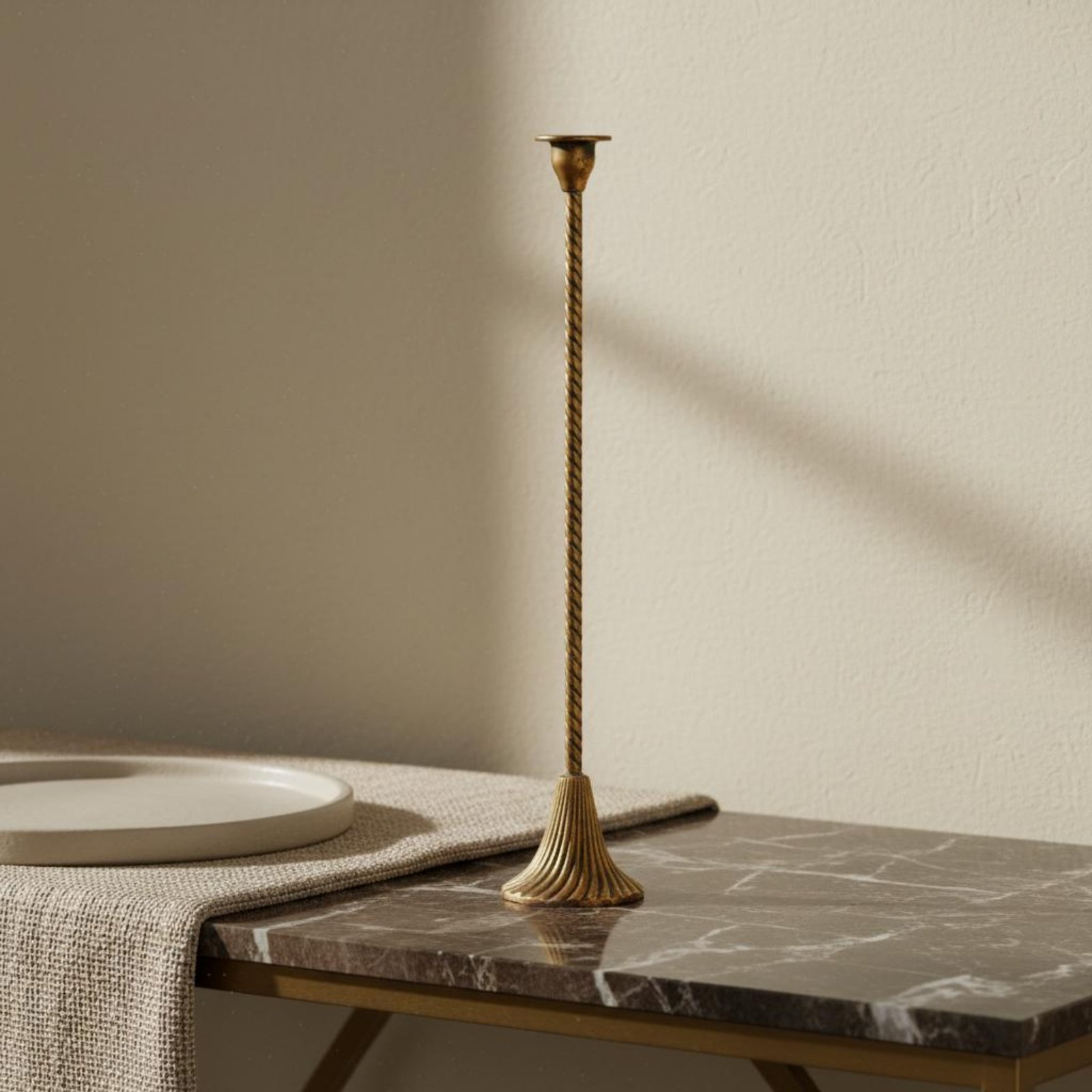 Candelabro Dorado Trenzado con - Paraffin Candle Wax reseña y precio