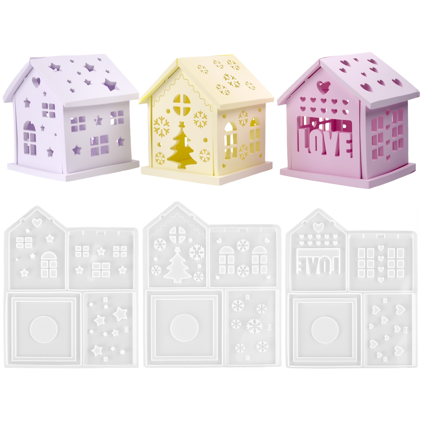 Molde de silicona para casa 3D - Candle Making Equipment reseña y precio
