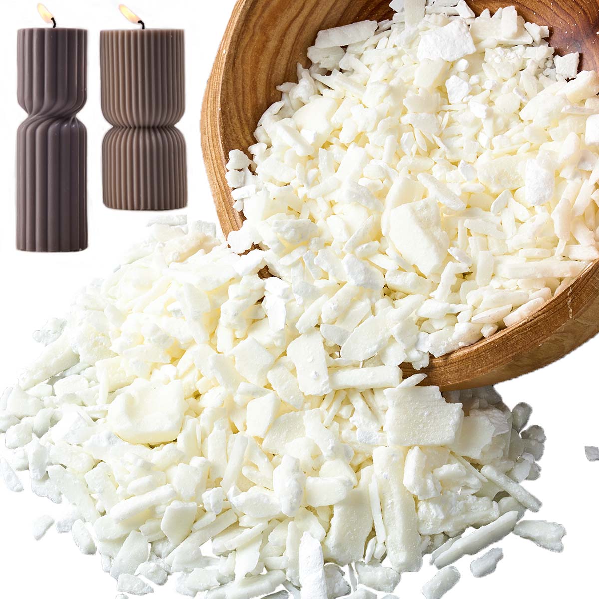 Cera de soja blanca pura de 1  - Candle Making Wax Melter reseña y precio