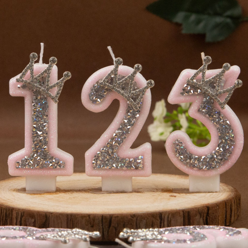 Velas digitales 0-9 corona de  - Paraffin Candle Wax reseña y precio