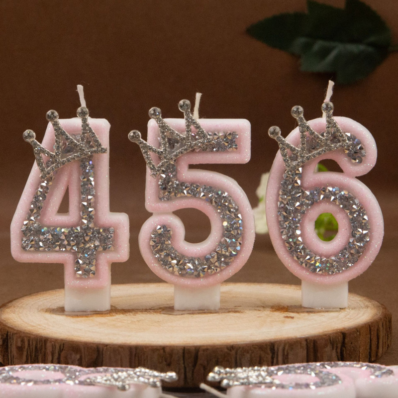 Velas digitales 0-9 corona de  - Paraffin Candle Wax reseña y precio