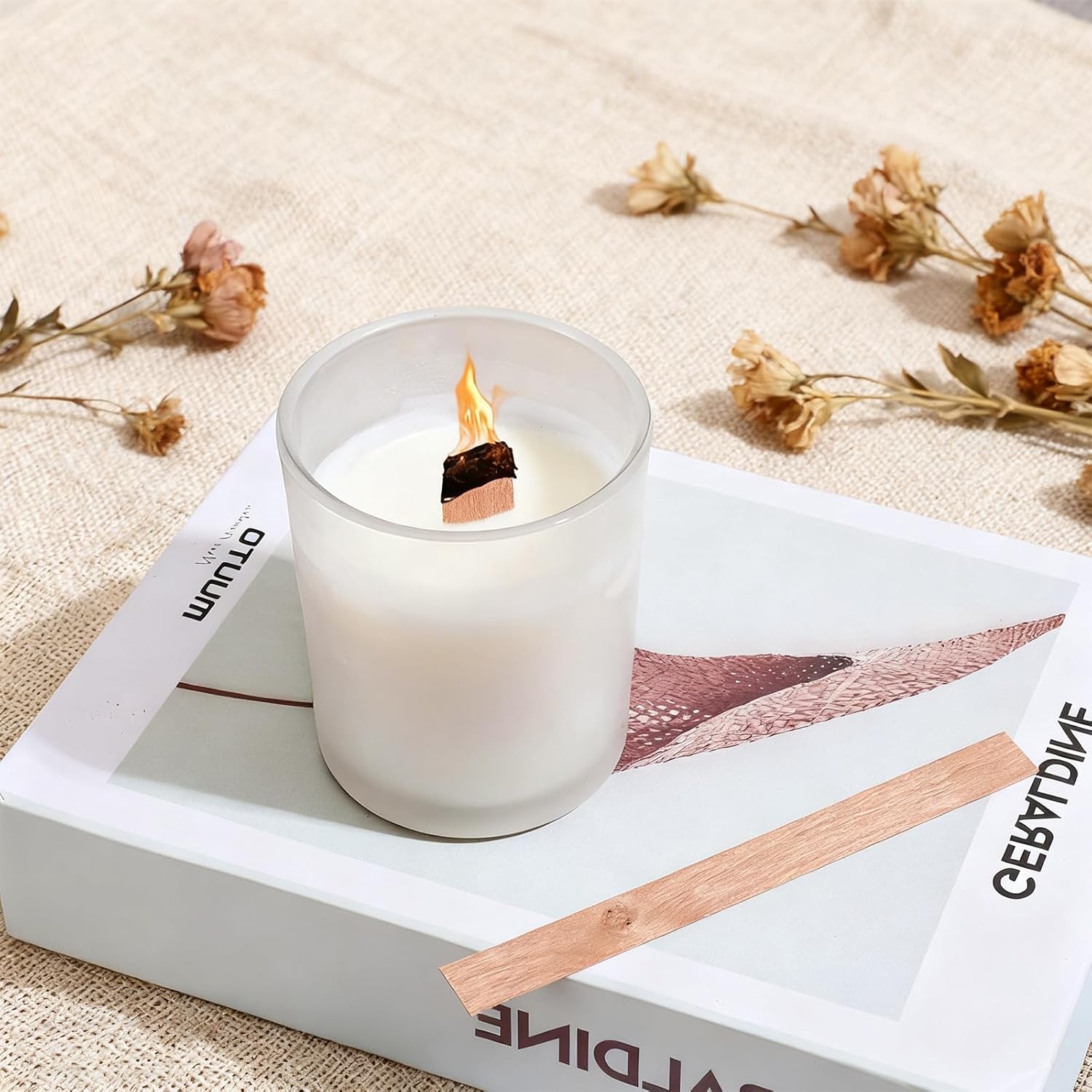 60 Mechas de Madera para Hacer - Candle Making Wax Melter reseña y precio