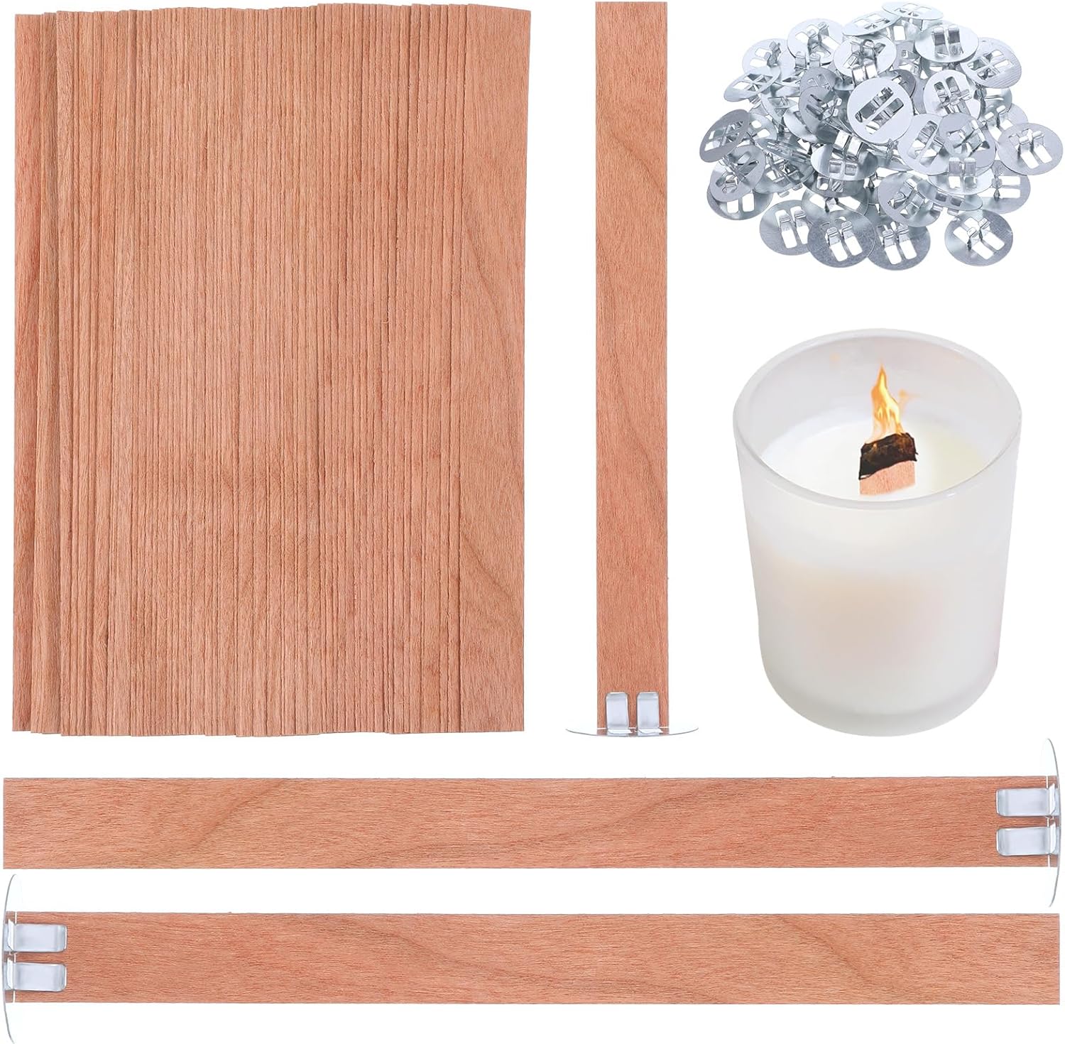 60 Mechas de Madera para Hacer - Candle Making Wax Melter reseña y precio