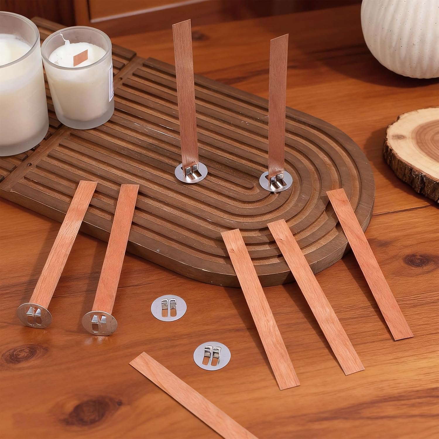 60 Mechas de Madera para Hacer - Candle Making Wax Melter reseña y precio