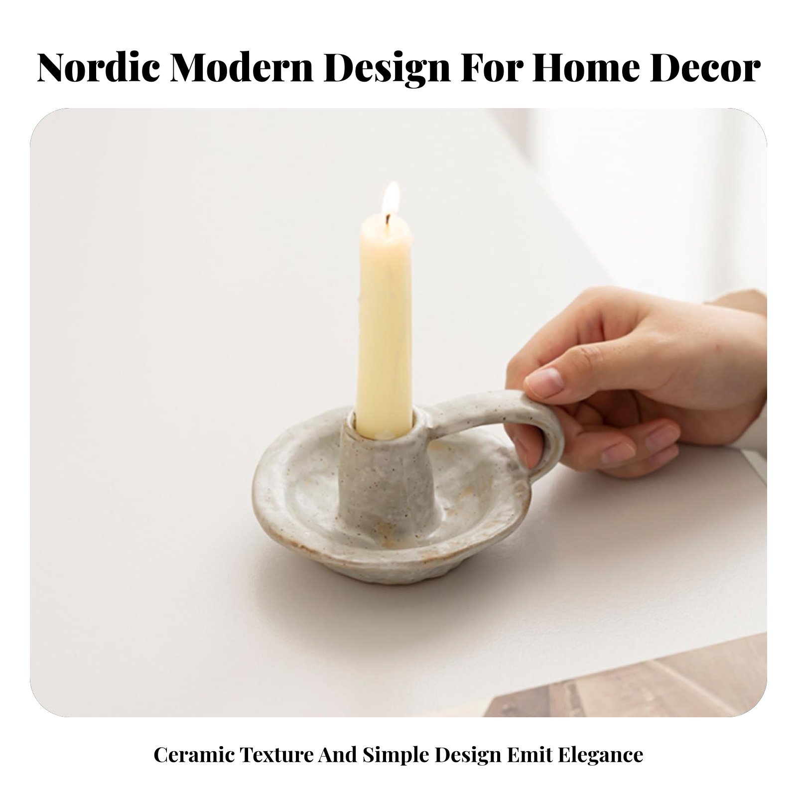 Portavelas de Cerámica Nórdico - Paraffin Candle Wax reseña y precio