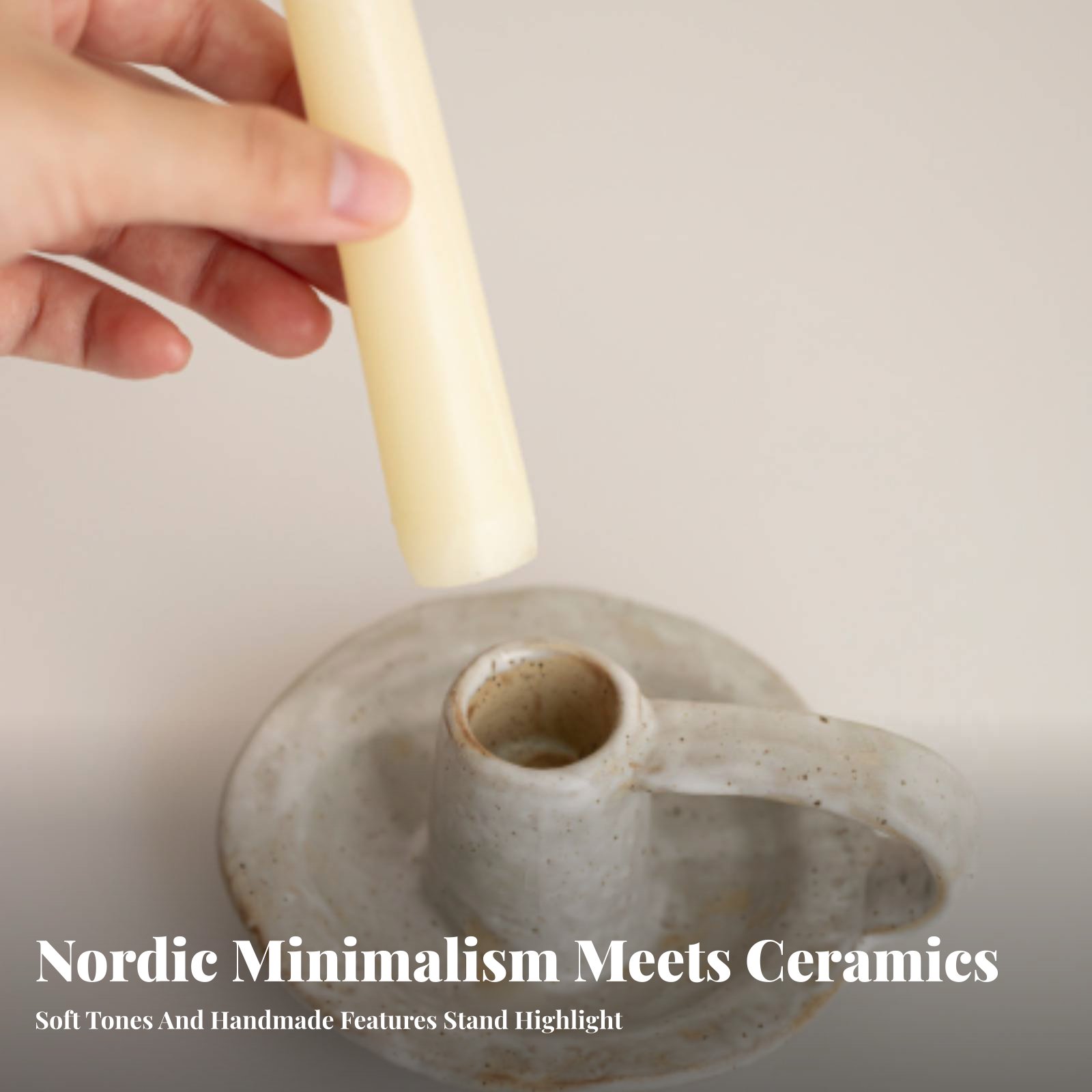 Portavelas de Cerámica Nórdico - Paraffin Candle Wax reseña y precio