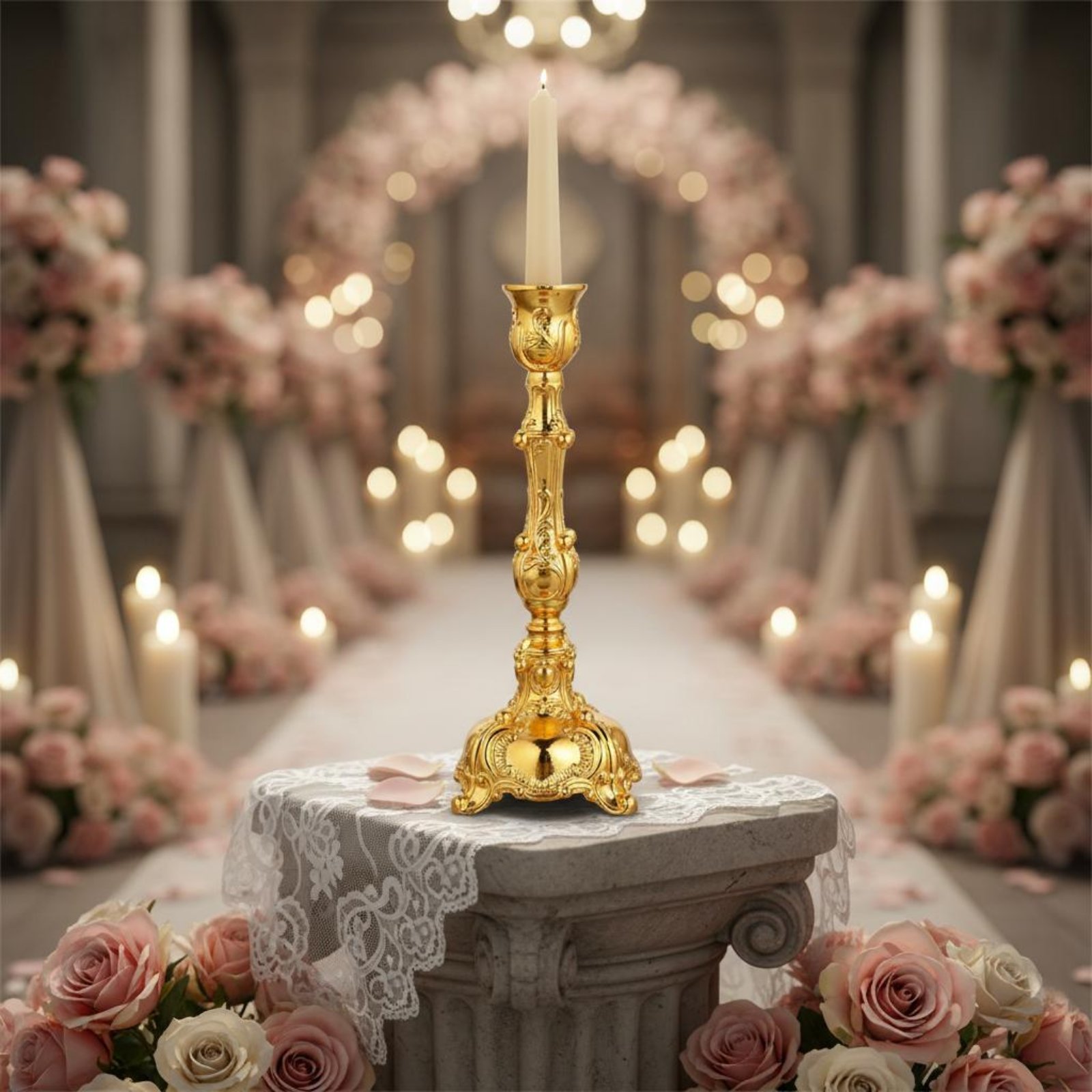 Candelabro de Metal de Diseño  - Paraffin Candle Wax reseña y precio